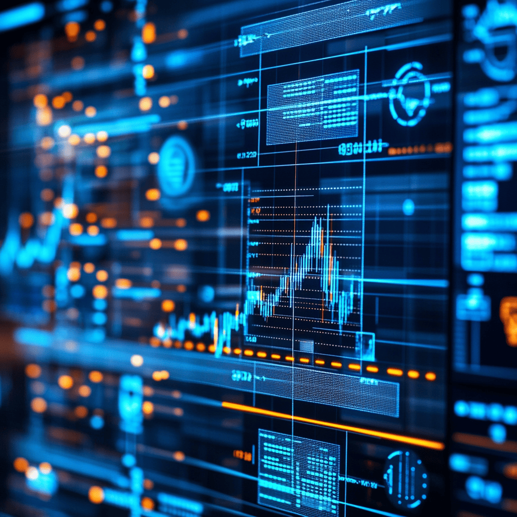 a stand for financial charts